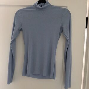 Monki Light Blue Long Sleeve Top